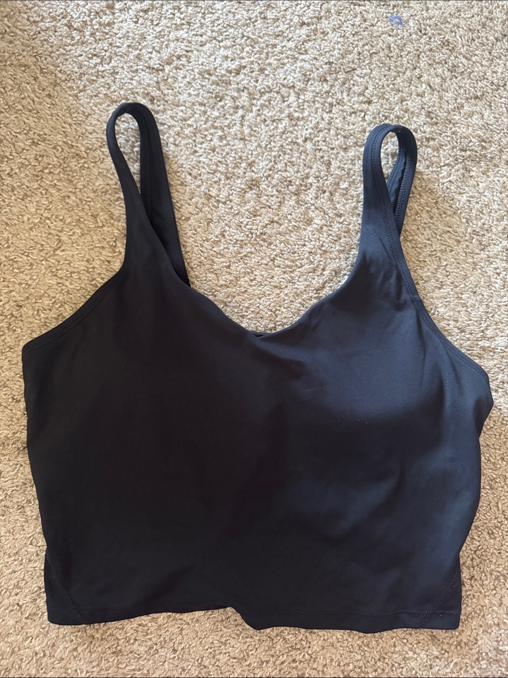 Black Cropped Tank Top
